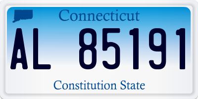 CT license plate AL85191