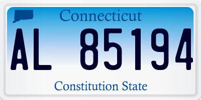 CT license plate AL85194