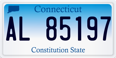 CT license plate AL85197
