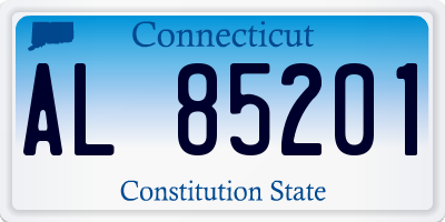 CT license plate AL85201