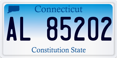 CT license plate AL85202