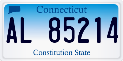 CT license plate AL85214