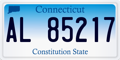 CT license plate AL85217