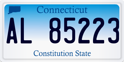CT license plate AL85223