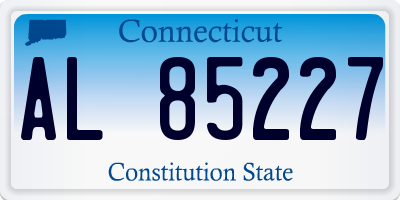 CT license plate AL85227
