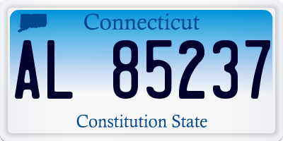 CT license plate AL85237