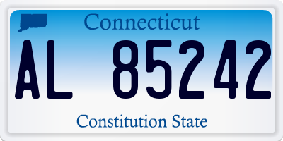CT license plate AL85242
