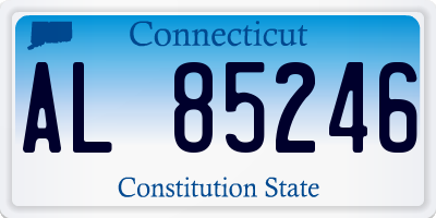 CT license plate AL85246