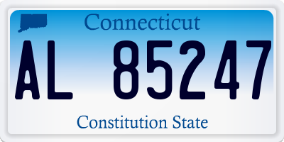 CT license plate AL85247