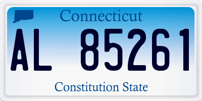 CT license plate AL85261