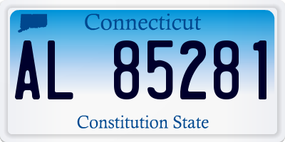 CT license plate AL85281