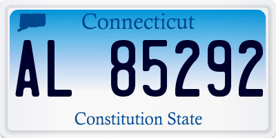 CT license plate AL85292