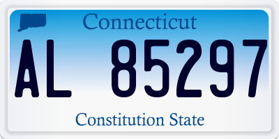 CT license plate AL85297