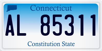 CT license plate AL85311