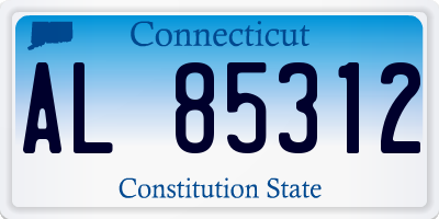 CT license plate AL85312