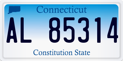 CT license plate AL85314
