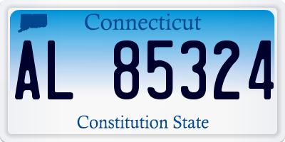 CT license plate AL85324