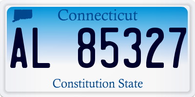 CT license plate AL85327