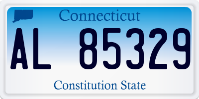 CT license plate AL85329