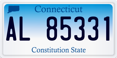 CT license plate AL85331