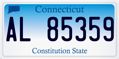 CT license plate AL85359