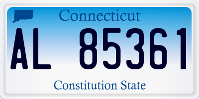 CT license plate AL85361