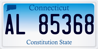 CT license plate AL85368