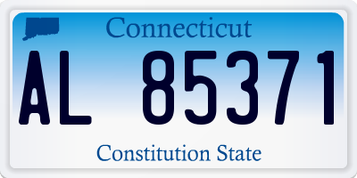 CT license plate AL85371