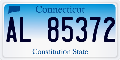 CT license plate AL85372