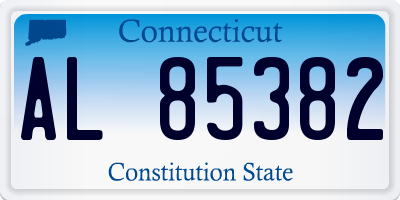 CT license plate AL85382