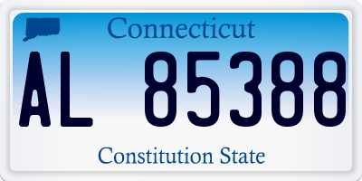 CT license plate AL85388