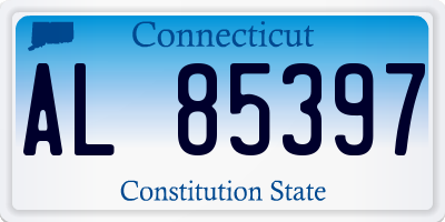 CT license plate AL85397