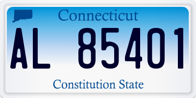 CT license plate AL85401