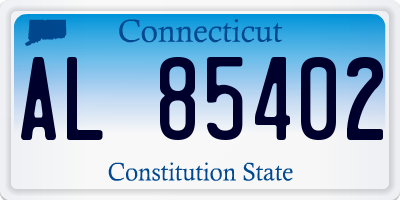 CT license plate AL85402