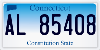 CT license plate AL85408
