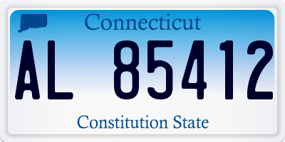 CT license plate AL85412