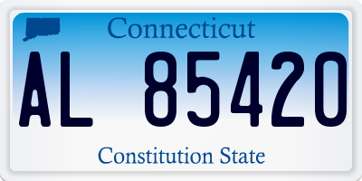 CT license plate AL85420