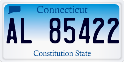 CT license plate AL85422