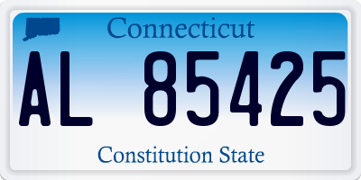CT license plate AL85425