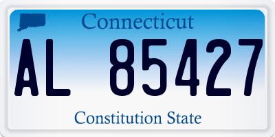 CT license plate AL85427