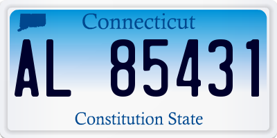 CT license plate AL85431