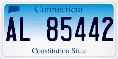 CT license plate AL85442