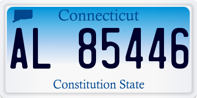 CT license plate AL85446