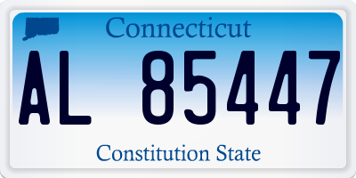 CT license plate AL85447