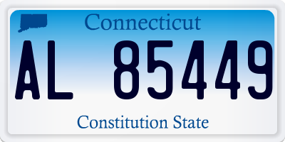 CT license plate AL85449