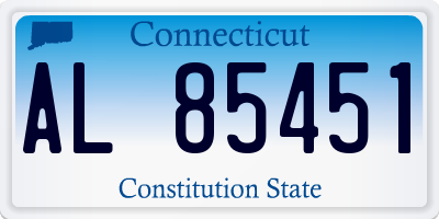 CT license plate AL85451