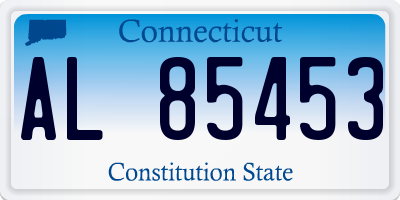 CT license plate AL85453