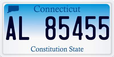 CT license plate AL85455