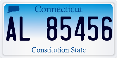 CT license plate AL85456