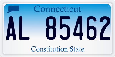 CT license plate AL85462